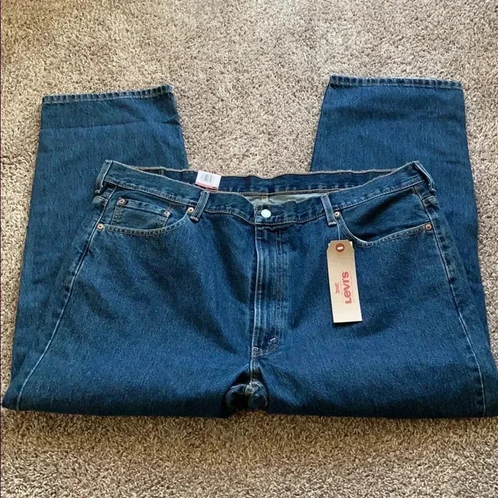 Levi’s 550 Men’s Denim Jeans Relaxed Fit Dark Stonewash Size 46x 29 NWT